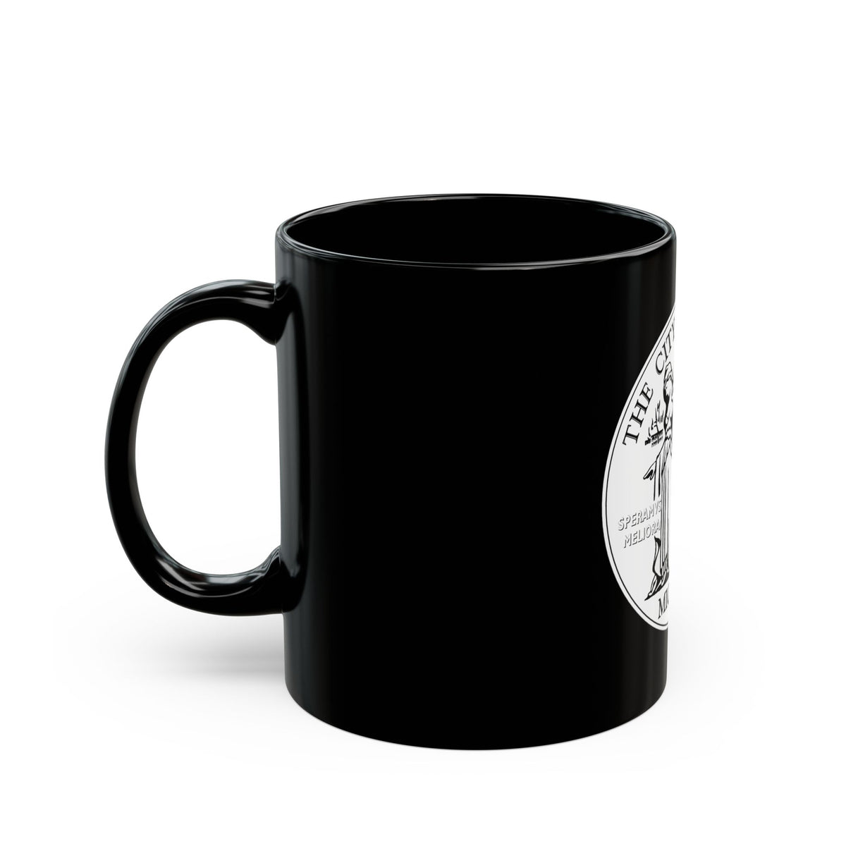 Seal of Detroit - Black Coffee Mug