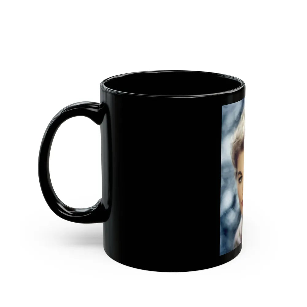 Kim Novak #323 (Vintage Female Icon) Black Coffee Mug-Go Mug Yourself