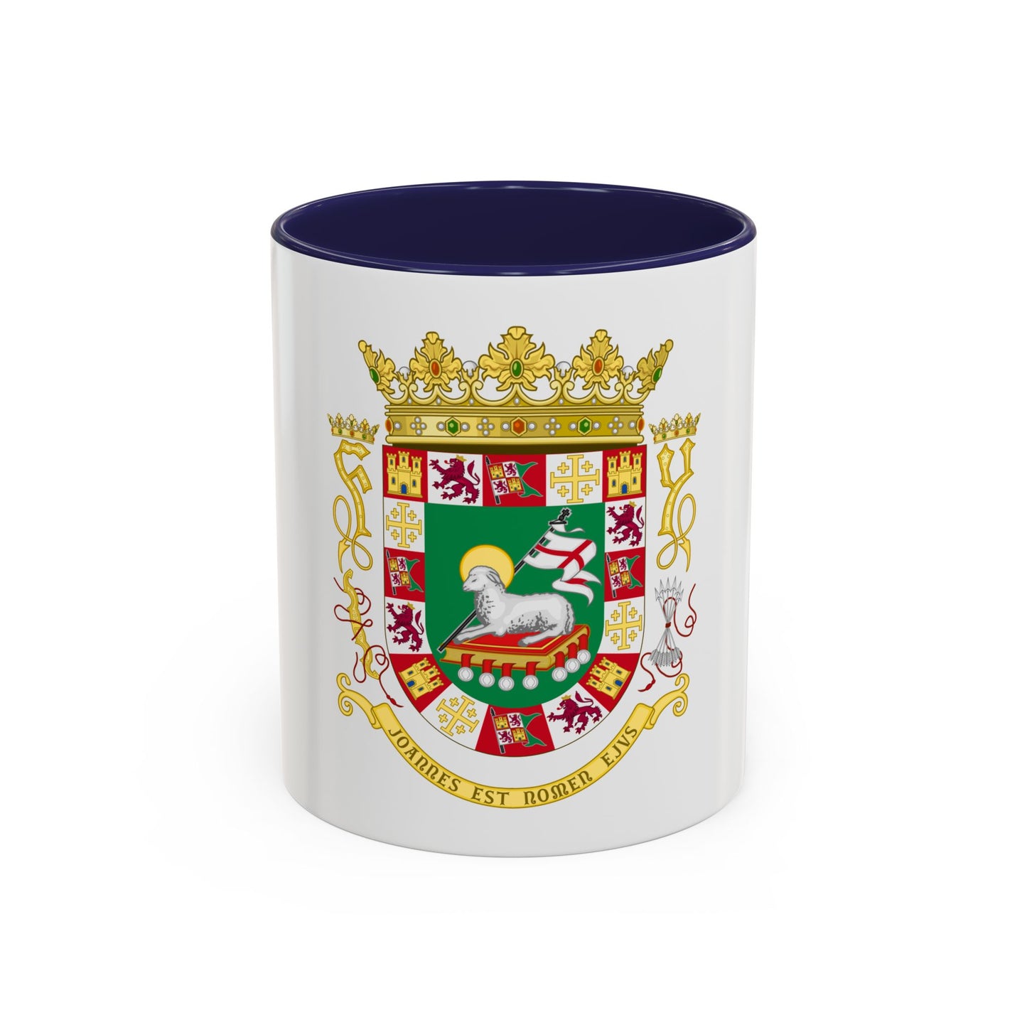 Coat of arms of the Commonwealth of Puerto Rico - Accent Coffee Mug