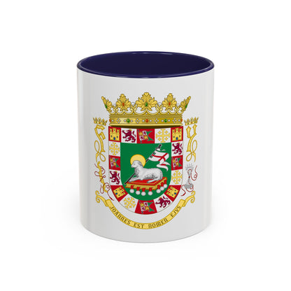 Coat of arms of the Commonwealth of Puerto Rico - Accent Coffee Mug