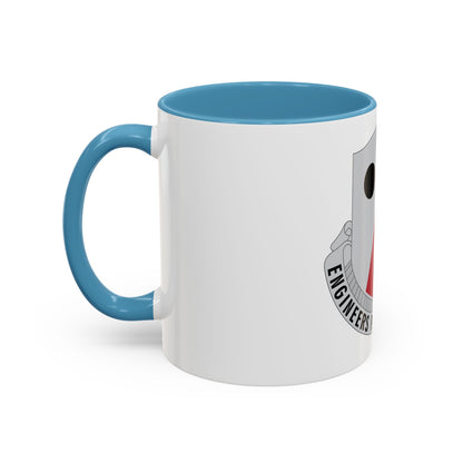 980 Engineer Battalion (U.S. Army) Accent Coffee Mug