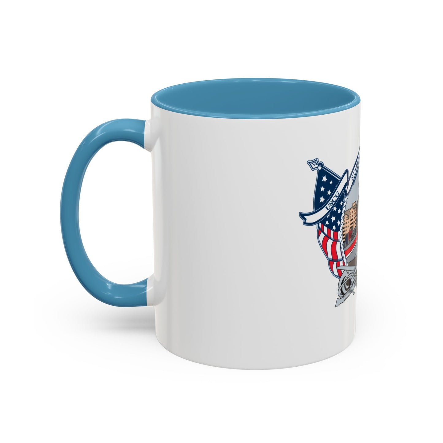USCG Station Boston (U.S. Coast Guard) Accent Coffee Mug