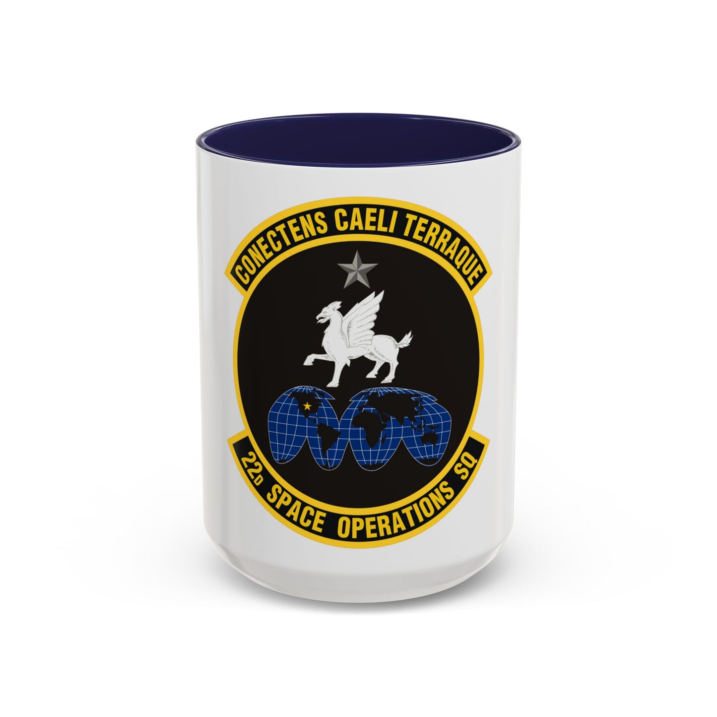22d Space Operations Squadron (U.S. Air Force) Accent Coffee Mug