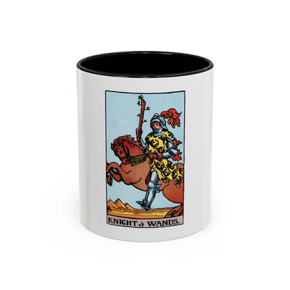 The Knight of Wands (Tarot Card) Accent Coffee Mug