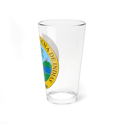 Escudo de Cartagena de Indias (Colombia) (Coat of Arms) Pint Glass 16oz