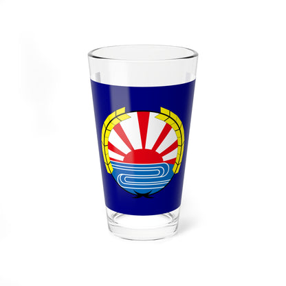 Flag of Aibetsu Hokkaido (Japan) Pint Glass 16oz