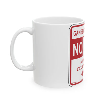 NYCDOT SC-346C (New York) (Road Sign) White Coffee Mug