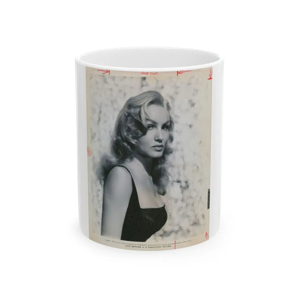 Julie Newmar #507 (Vintage Female Icon) White Coffee Mug-11oz-Go Mug Yourself