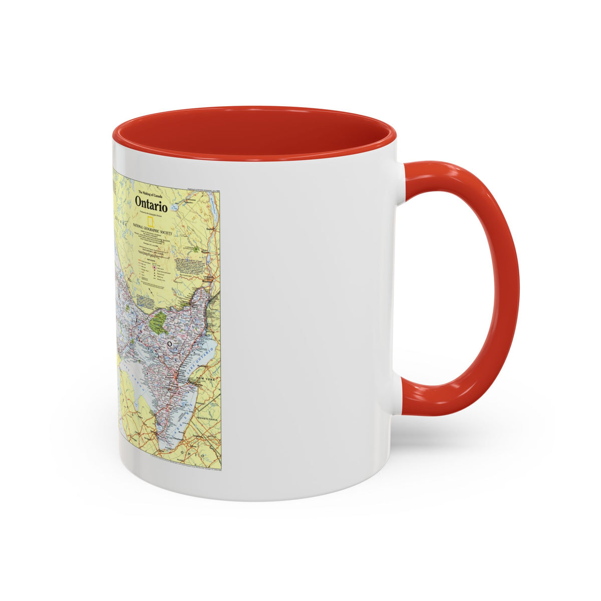 Canada - Ontario 1 (1996 (Map) Accent Coffee Mug