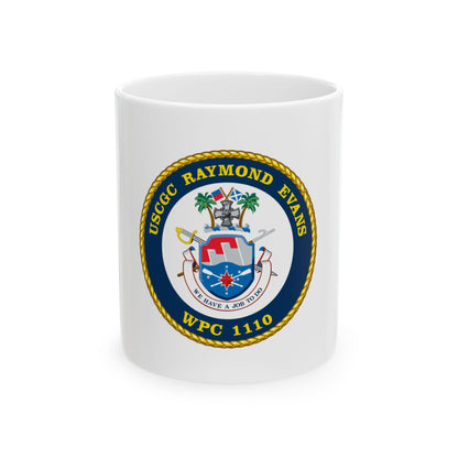 USCGC Raymond Evans WPC 1110 (U.S. Coast Guard) White Coffee Mug