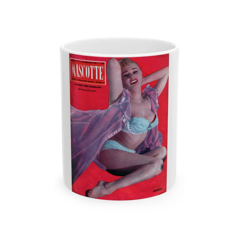 Norma Sykes #172 - Mag. Cover (Vintage Female Icon) White Coffee Mug-11oz-Go Mug Yourself