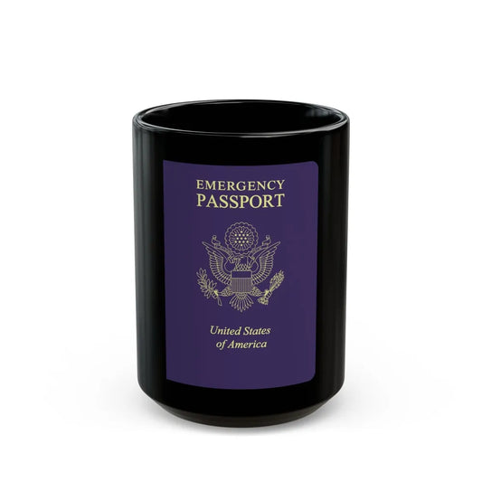 United States Emergency Passport - Black Coffee Mug-15oz-Go Mug Yourself