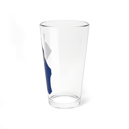 Flag-map of Oslo (Norway) Pint Glass 16oz