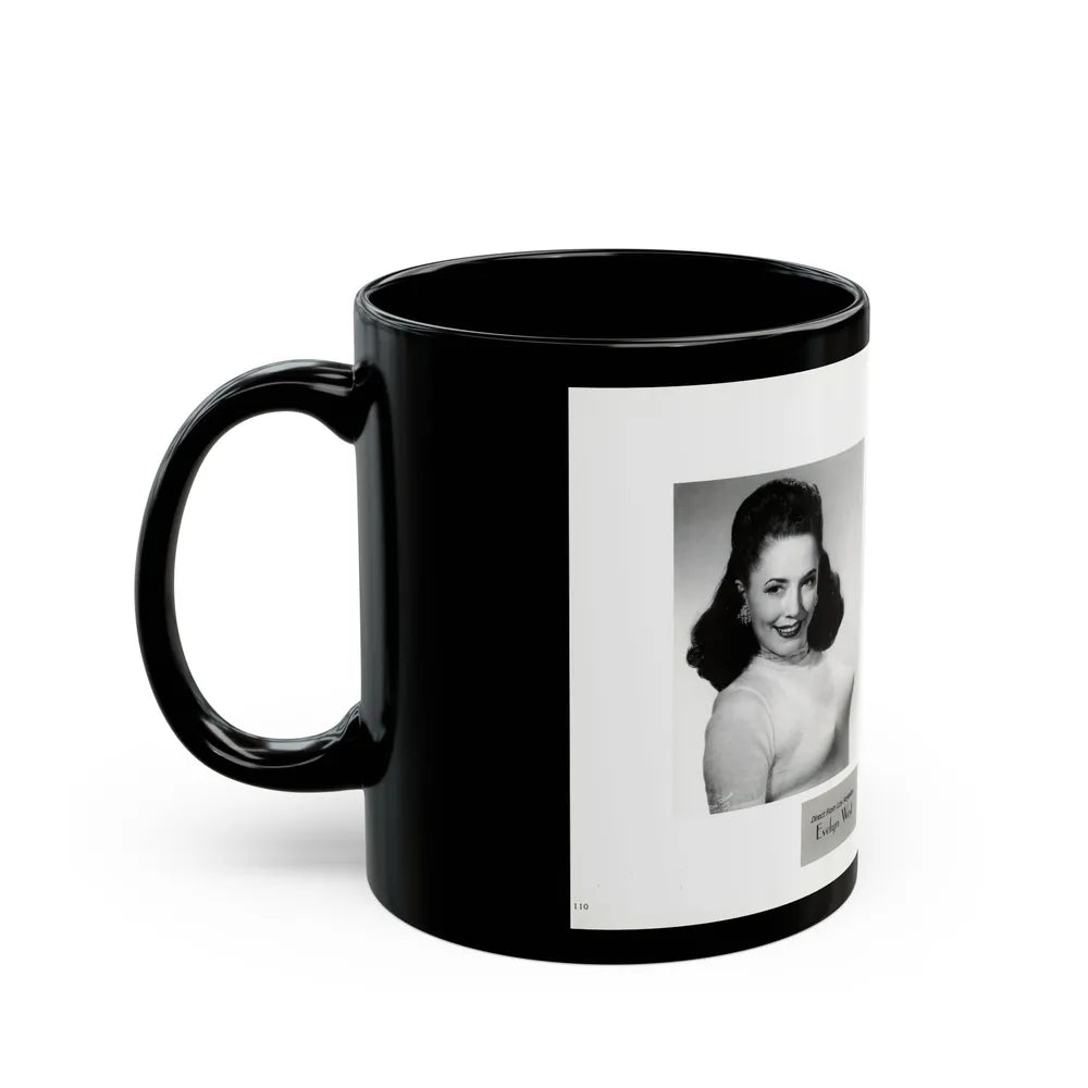 Evelyn West #22 - (Vintage Female Icon) Black Coffee Mug-Go Mug Yourself