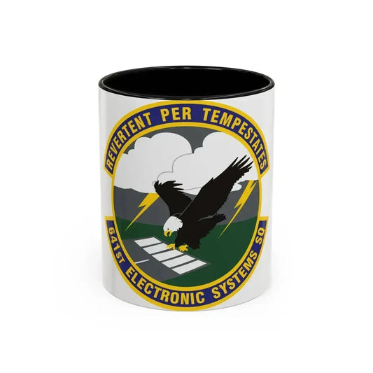 641st Electronic Systems Squadron (U.S. Air Force) Accent Coffee Mug 11oz Black - Go Mug Yourself
