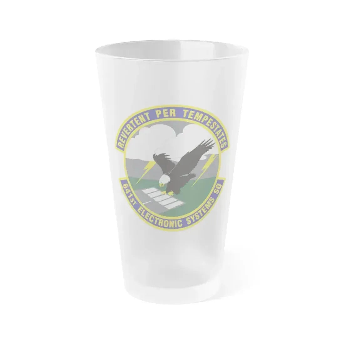 641st Electronic Systems Squadron (U.S. Air Force) Frosted Pint Glass 16oz 16oz Frosted - Go Mug Yourself