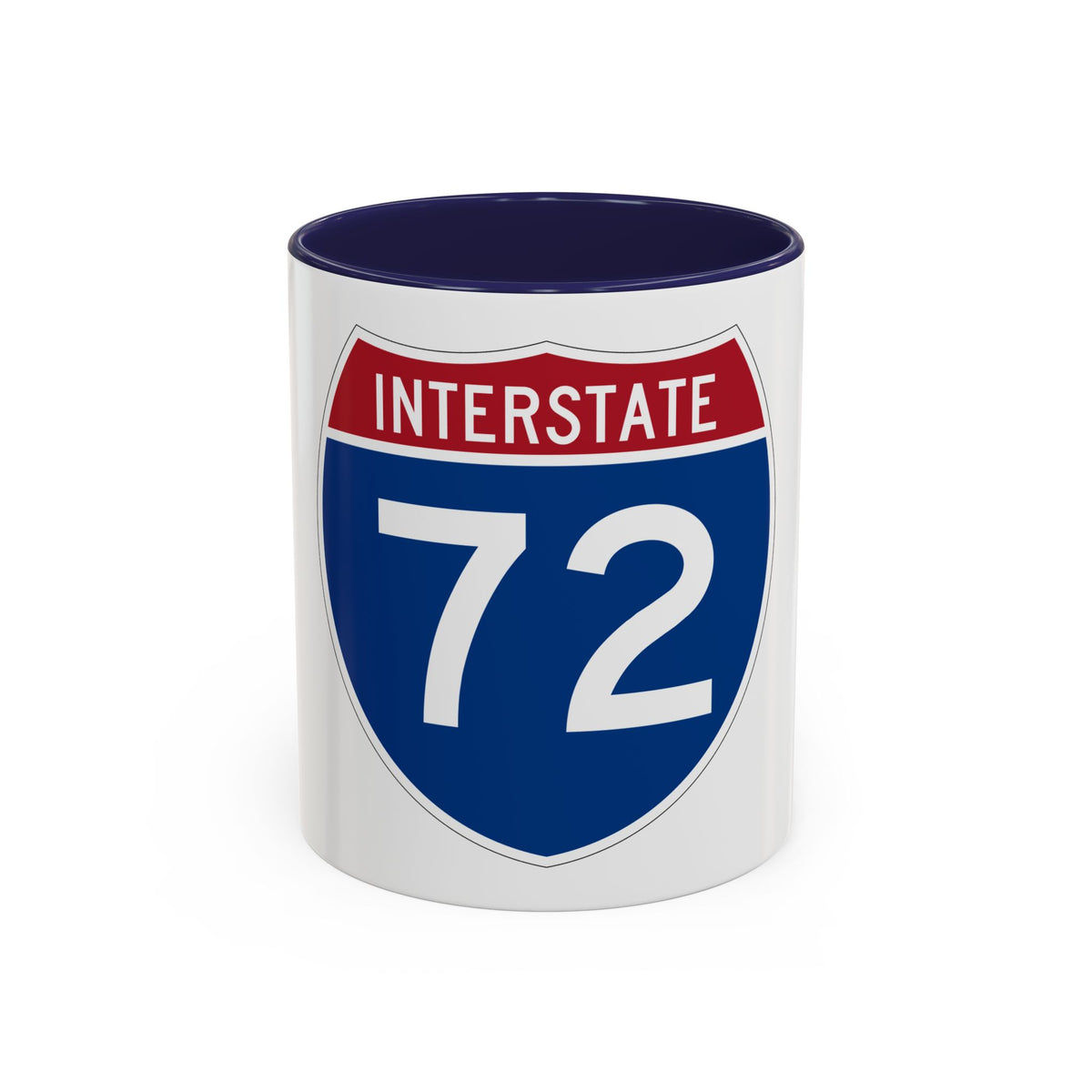 Interstate 72 (U.S. Highways) Accent Coffee Mug