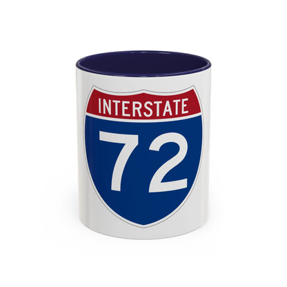 Interstate 72 (U.S. Highways) Accent Coffee Mug