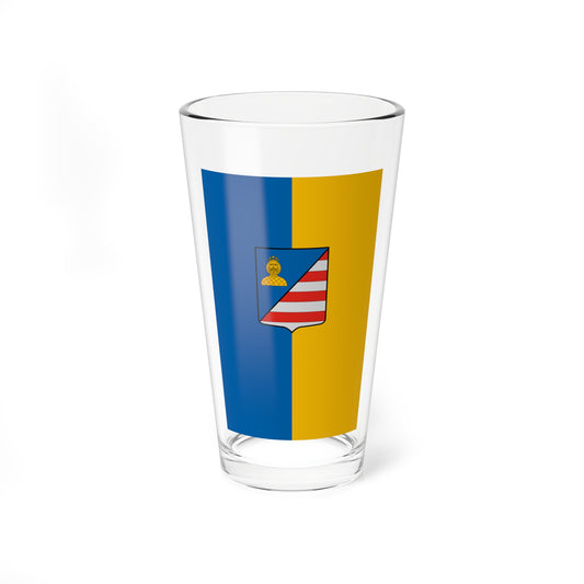 Flag of Halasztelek vertical (Hungary) Pint Glass 16oz
