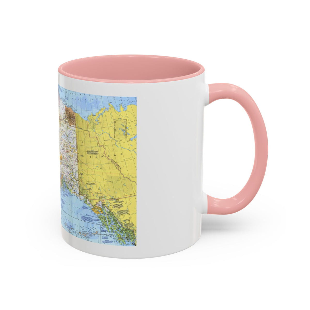 USA - Alaska (1975) (Map) Accent Coffee Mug