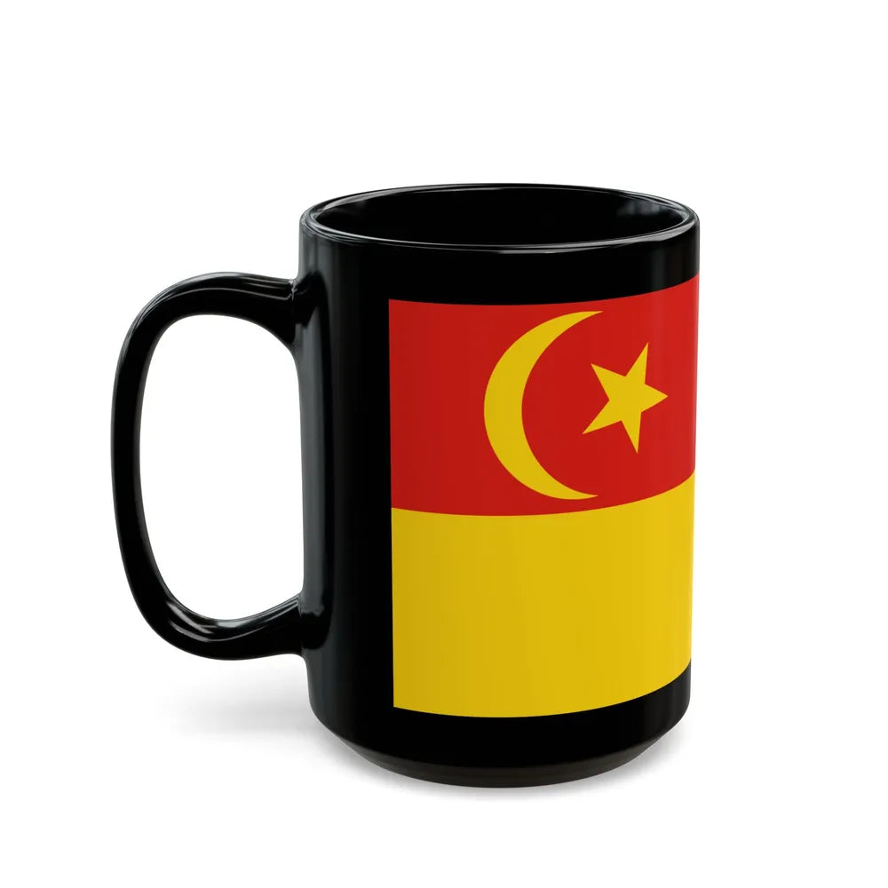 Flag of Selangor pre 1965 Malaysia - Black Coffee Mug-Go Mug Yourself