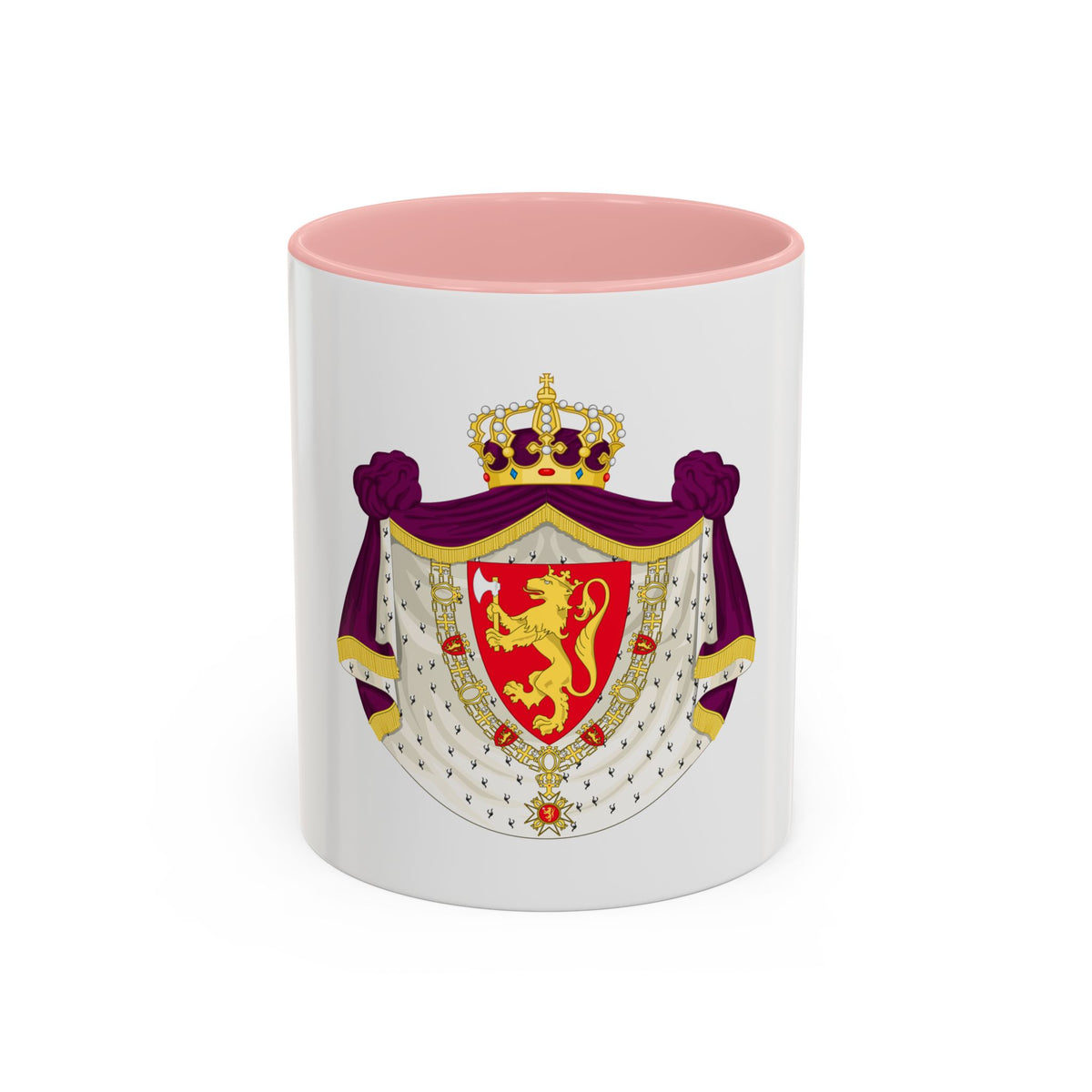 Greater royal coat of arms of Norway - Accent Coffee Mug