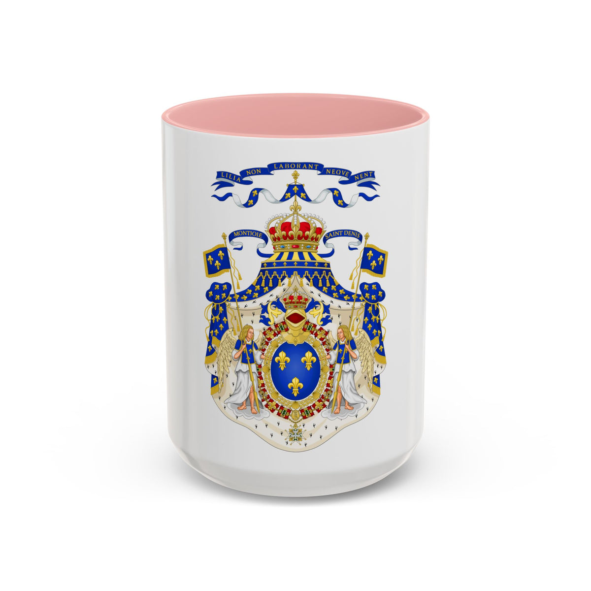 Grand Royal Coat of Arms of France - Accent Coffee Mug