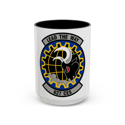 627 Civil Engineer Squadron AMC (U.S. Air Force) Accent Coffee Mug