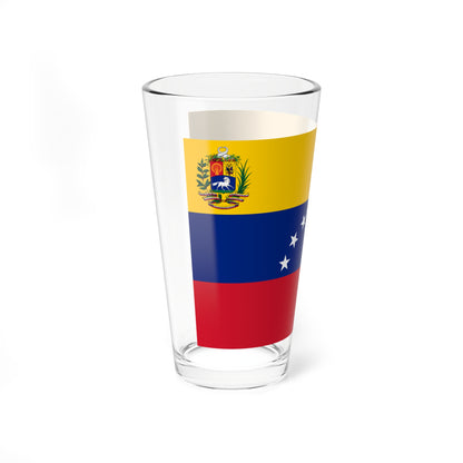 Flag of the Fourth Republic of Venezuela 1954 (Venezuela) Pint Glass 16oz