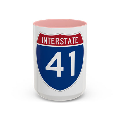 Interstate 41 (U.S. Highways) Accent Coffee Mug