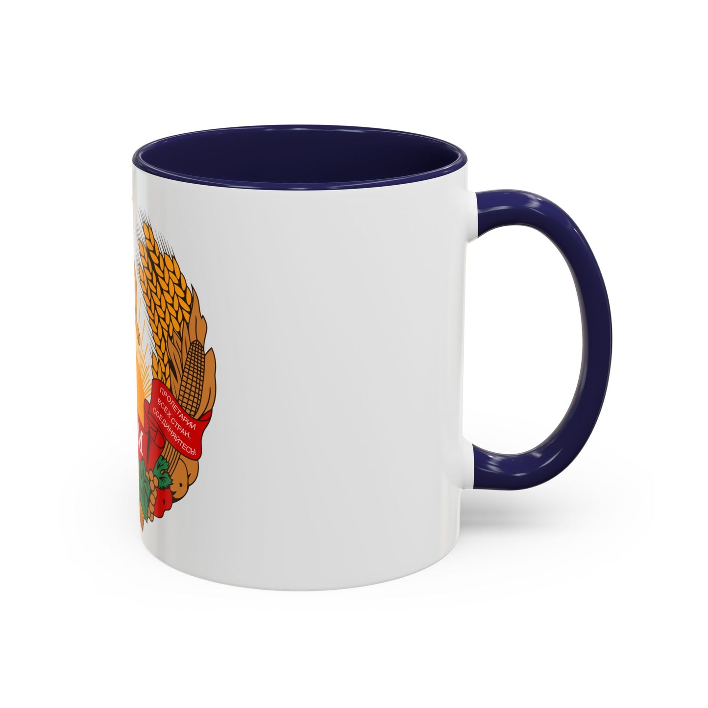 Emblem of the Moldavian SSR (1957-1981) - Accent Coffee Mug