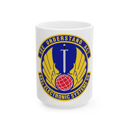 642d Electronic Systems Squadron (U.S. Air Force) White Coffee Mug-15oz-Go Mug Yourself