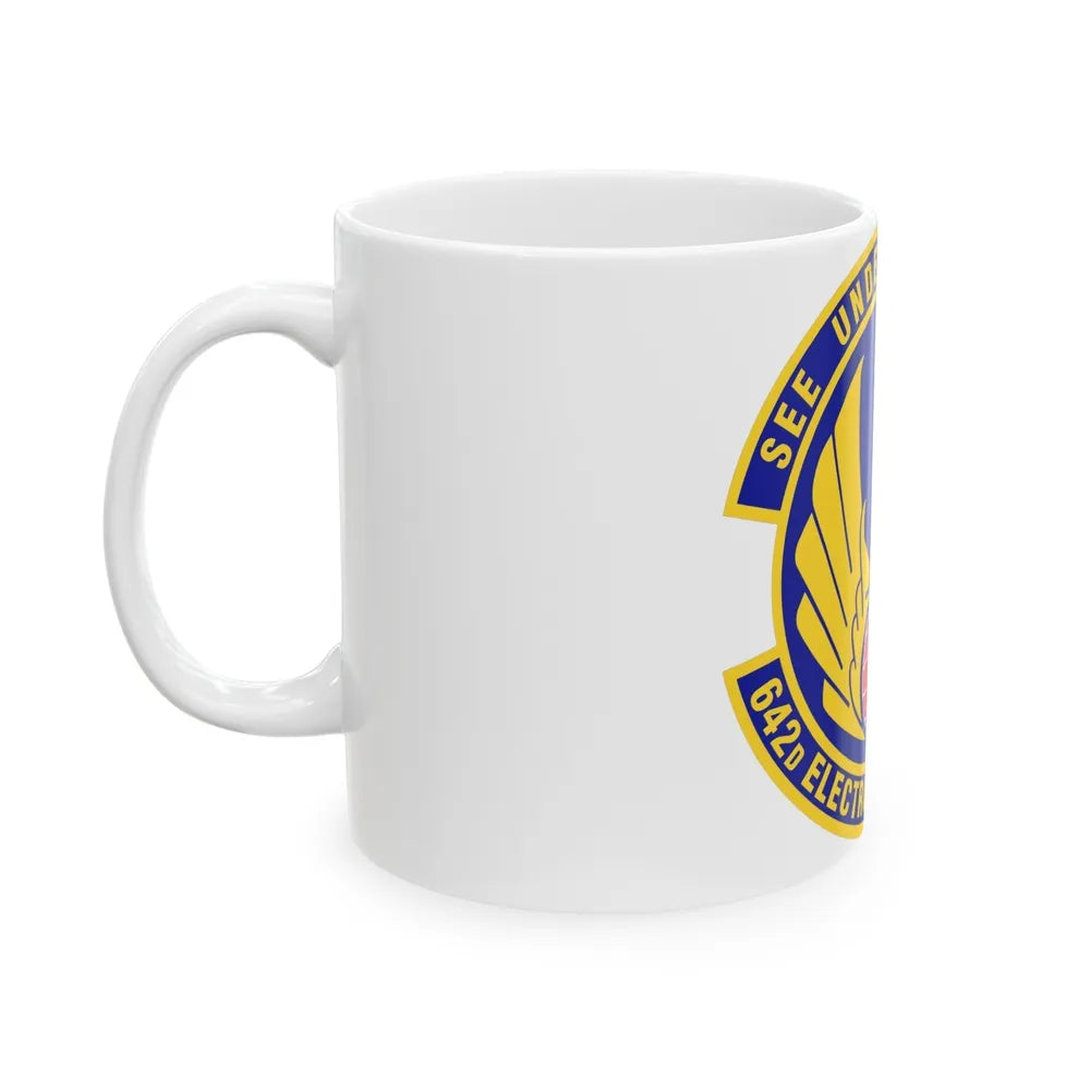 642d Electronic Systems Squadron (U.S. Air Force) White Coffee Mug-Go Mug Yourself