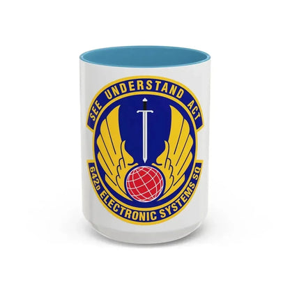 642d Electronic Systems Squadron (U.S. Air Force) Accent Coffee Mug 15oz Light Blue - Go Mug Yourself