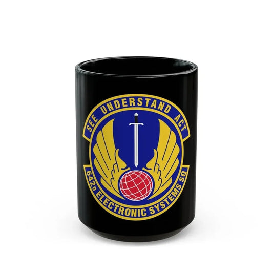 642d Electronic Systems Squadron (U.S. Air Force) Black Coffee Mug 15oz - Go Mug Yourself