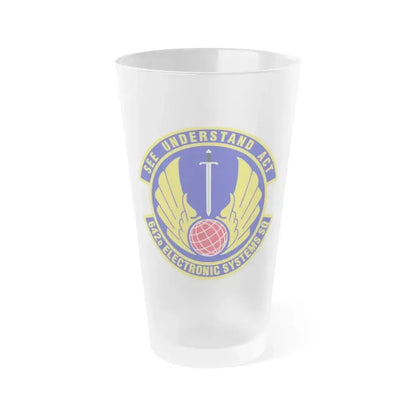 642d Electronic Systems Squadron (U.S. Air Force) Frosted Pint Glass 16oz 16oz Frosted - Go Mug Yourself