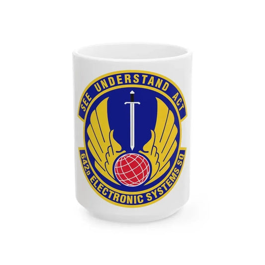 642d Electronic Systems Squadron (U.S. Air Force) White Coffee Mug 15oz - Go Mug Yourself