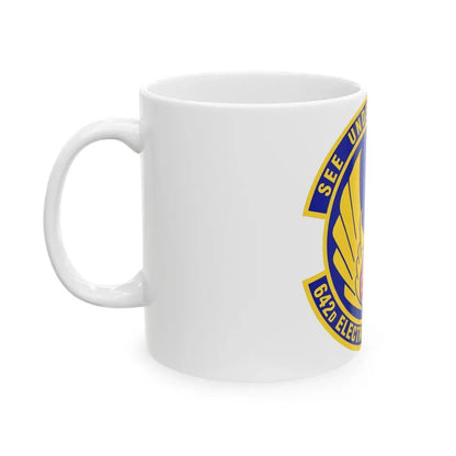 642d Electronic Systems Squadron (U.S. Air Force) White Coffee Mug - Go Mug Yourself