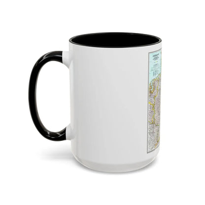 Germany (1991) (Map) Accent Coffee Mug-Go Mug Yourself