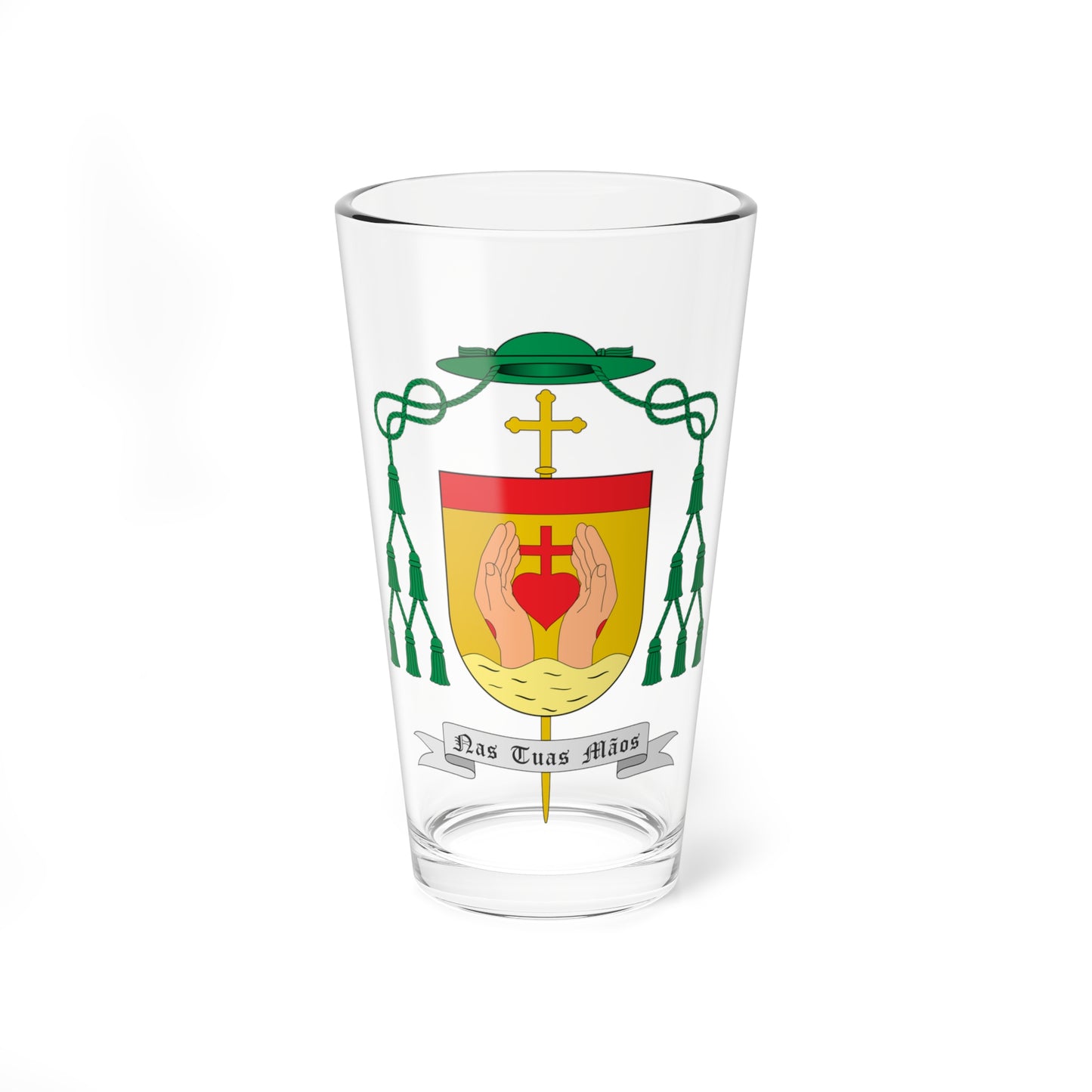 Escudo de Jeová Elias Ferreira (Spain) (Coat of Arms) Pint Glass 16oz