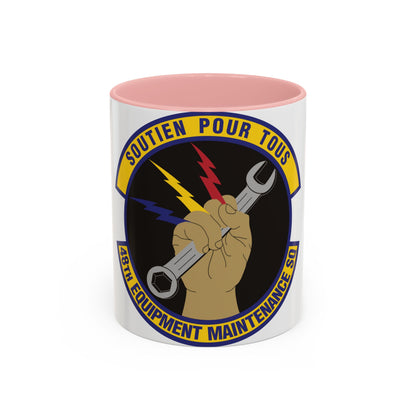 48th Equipment Maintenance Squadron (U.S. Air Force) Accent Coffee Mug