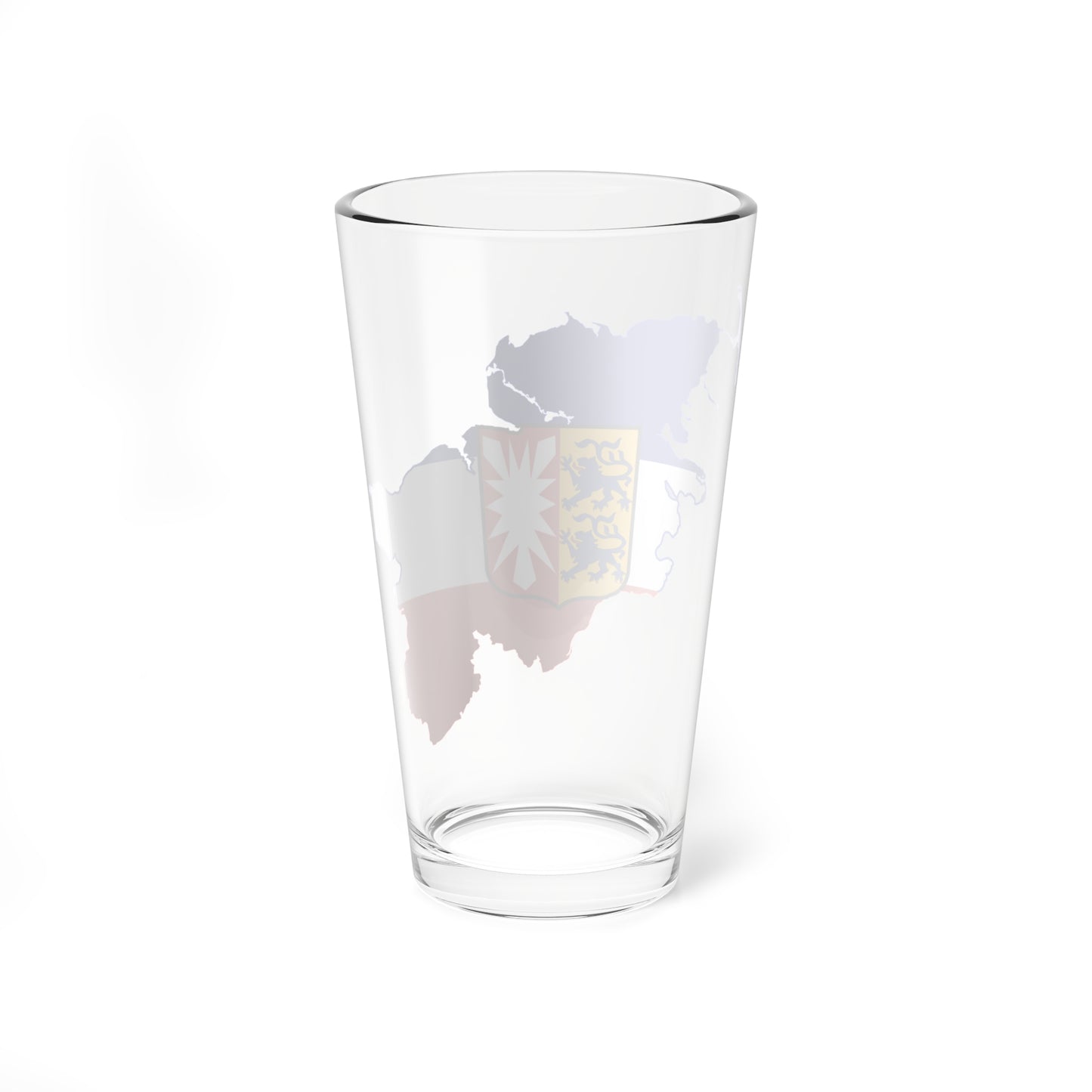 Flag map of Schleswig-Holstein (Germany) Pint Glass 16oz