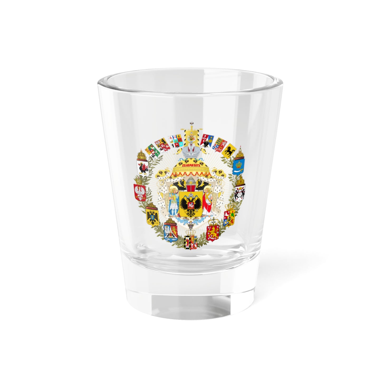 Greater Coat of Arms of the Russian Empire (Russia) (Coat of Arms) Shot Glass 1.5oz