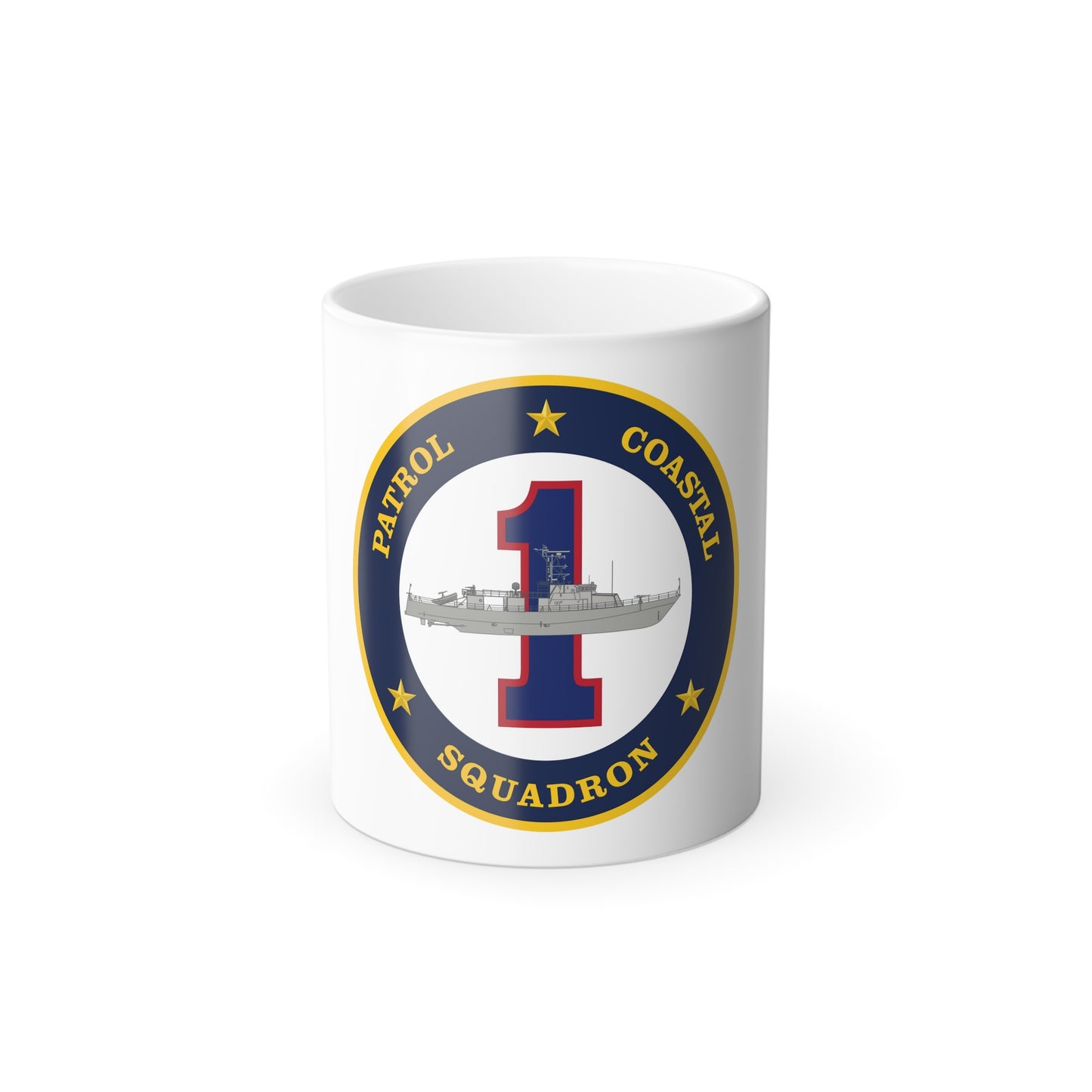 Patrol Coastal Squadron ONE (U.S. Navy) Color Changing Mug 11oz