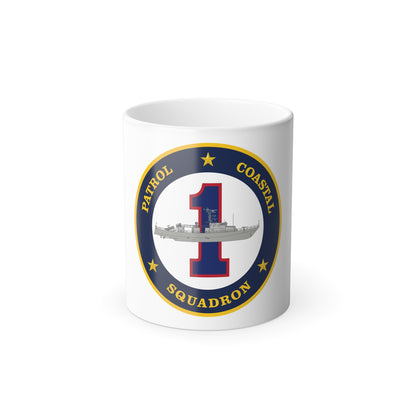 Patrol Coastal Squadron ONE (U.S. Navy) Color Changing Mug 11oz