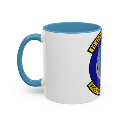 802d Force Support Squadron (U.S. Air Force) Accent Coffee Mug