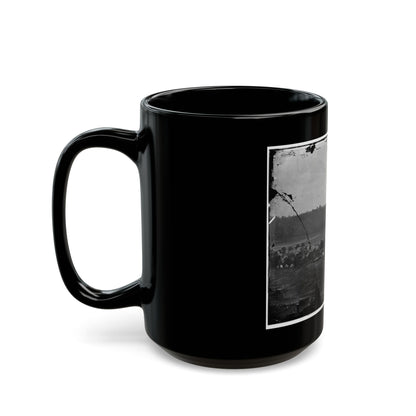 Berlin (Now Brunswick), Md. Pontoon Bridge And Ruins Of The Stone Bridge (U.S. Civil War) Black Coffee Mug
