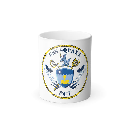 USS Squall PC7 (U.S. Navy) Color Changing Mug 11oz