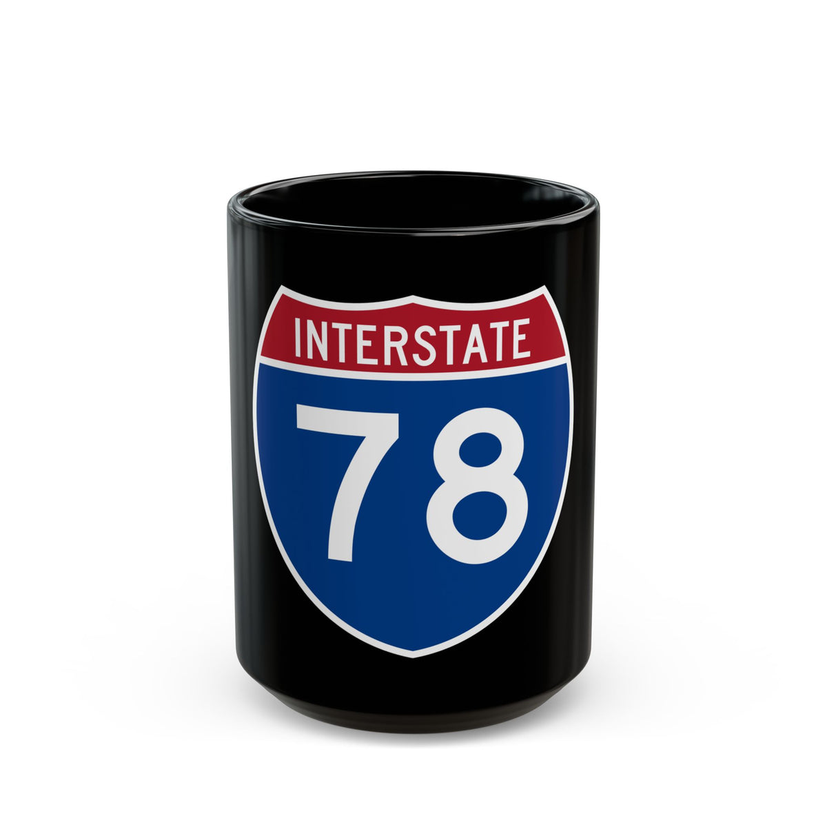 Interstate 78 (U.S. Highways) Black Coffee Mug