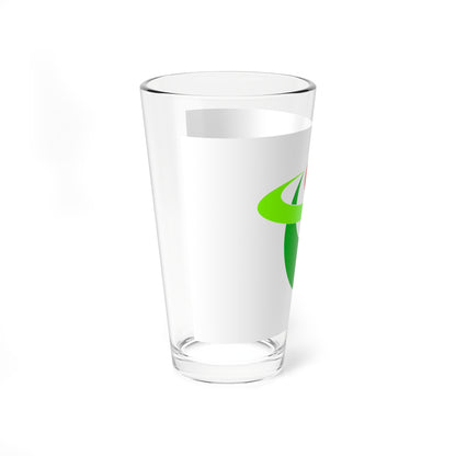 Flag of Hirakawa Aomori no logo (Japan) Pint Glass 16oz